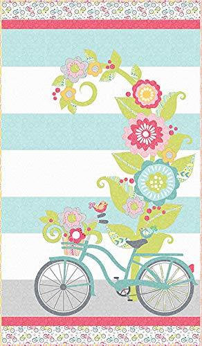 Benartex Cherry Blossoms Lakeside Ride Pattern CB124PT 35" x 56"