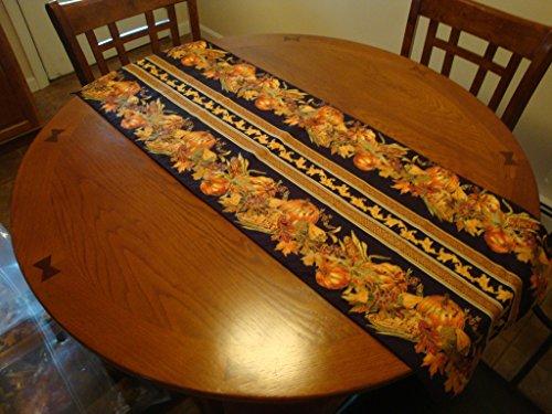 Herbst/Winter, zweiseitig – wendbar – Tischläufer 52 x 16 Zoll und Tischset 17 x 9,75 Zoll, Set (4), hergestellt in Maine